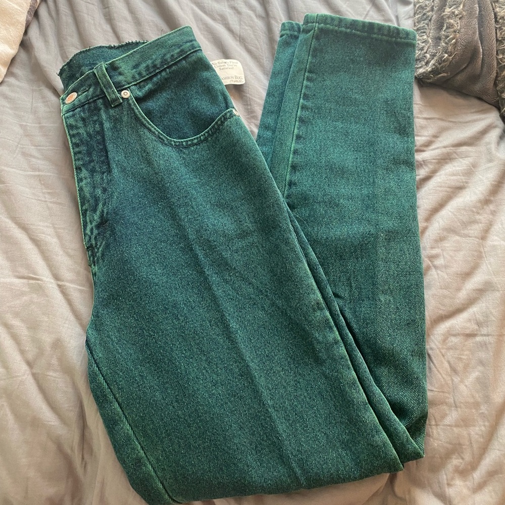 L.A. Blues High-Rise Women's Jeans in Deep Teal Green